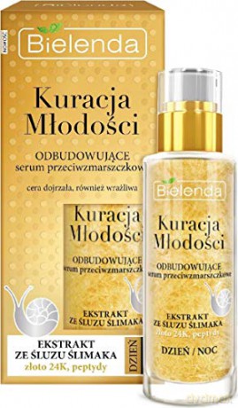 Bielenda Kuracja Młodości Odbudowujące serum przeciwzmarszczkowe na dzień i noc 30 ml