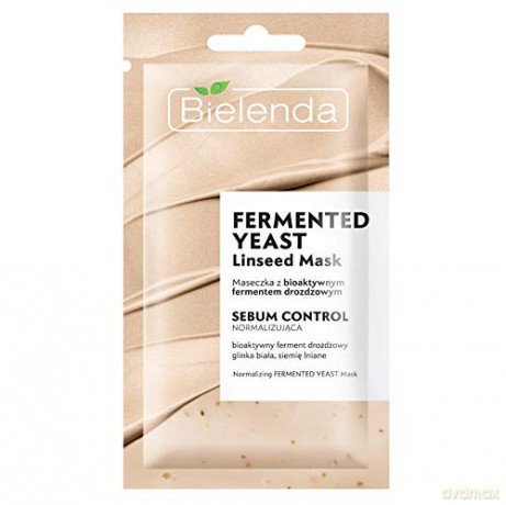 Bielenda Linseed Mask Maseczka na twarz normalizująca Fermented Yeast 2w1 8g