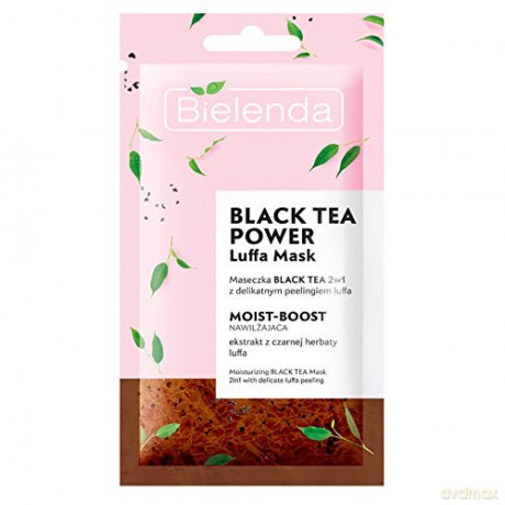 Bielenda Luffa Mask Maseczka na twarz nawilżająca Black Tea Power 2w1 8g