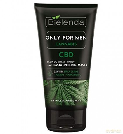 Bielenda Only for Men Cannabis CBD Pasta do mycia twarzy 3w1 150g