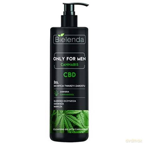 Bielenda Only for Men Cannabis CBD Żel do mycia twarzy i zarostu 190g