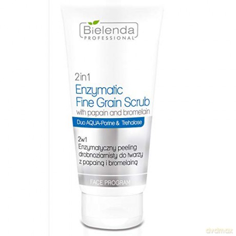 Bielenda Professional AQUA PORIN UE 2 w 1 Enzymatyczny peeling drobnoziarnisty do twarzy 150 g