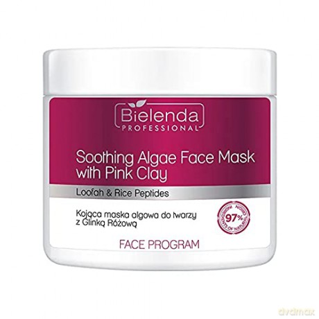 Bielenda Professional Kojąca maska algowa do twarzy z Glinką różową160 g