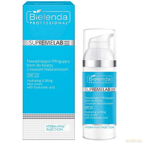 Bielenda Professional Supreme Lab Hydra-Hyal2 Krem nawadniająco liftingujący z kwasem hialuronowym SPF15 50 ml