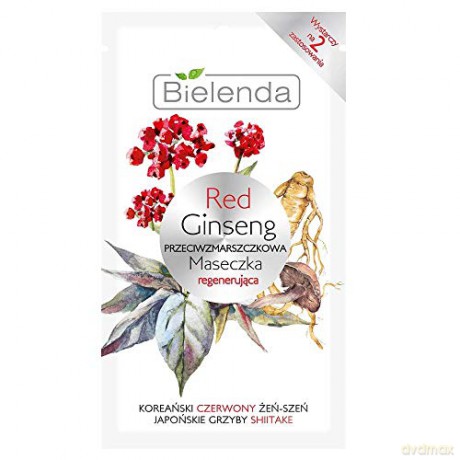 Bielenda Red Ginseng Przeciwzmarszczkowa Maseczka regenerująca 8g