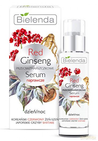 Bielenda Red Ginseng Przeciwzmarszczkowe Serum naprawcze na dzień i noc 30 ml