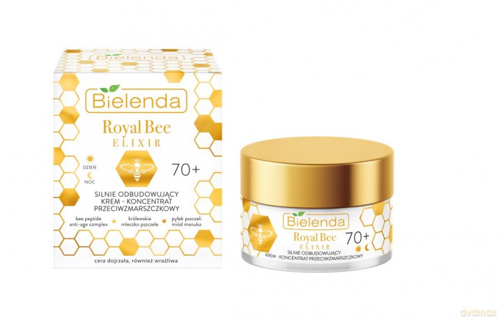Bielenda Royal Bee Elixir Krem-koncentrat 70+ silnie odbudowujący przeciwzmarszczkowy 50 ml