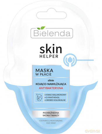 Bielenda Skin Helper Maska w płacie silnie kojąco-nawilżająca antybakteryjna 75 ml