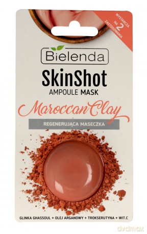 Bielenda Skin Shot Maseczka regenerująca na twarz Maroccan Clay 8g