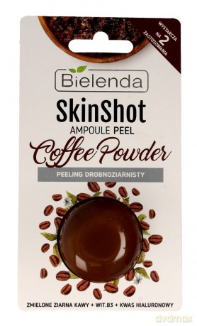 Bielenda Skin Shot Peeling drobnoziarnisty do twarzy Coffee Powder 8g