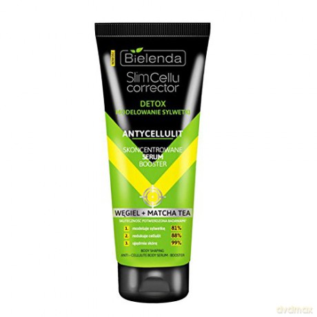 Bielenda Slim Cellu Corrector Detox Skoncentrowane Serum Booster Węgiel+Matcha Tea 250 ml