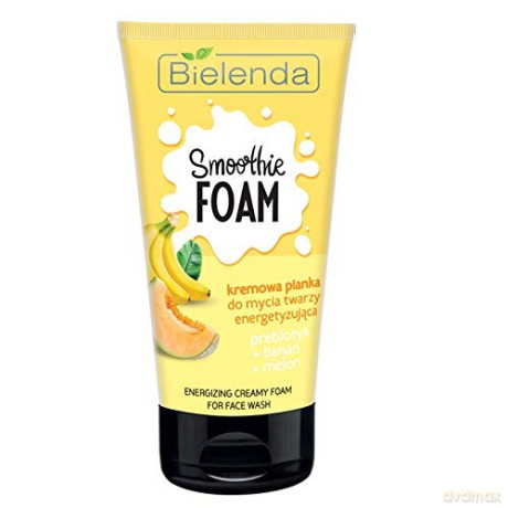Bielenda Smoothie Care Kremowa Pianka do mycia twarzy energetyzująca - Banan i Melon 135g