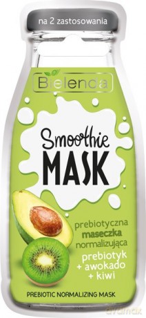 Bielenda Smoothie Care Prebiotyczna Maseczka na twarz normalizująca - Awokado i Kiwi 10g