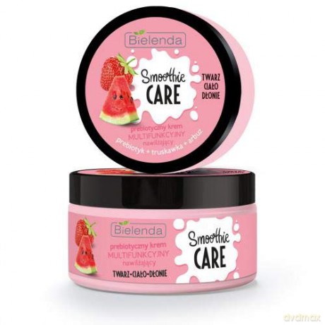 Bielenda Smoothie Care Prebiotyczny Krem multifunkcyjny nawilżający - Truskawka i Arbuz 200 ml