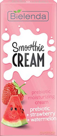 Bielenda Smoothie Care Prebiotyczny Krem nawilżający na dzień i noc - Truskawka i Arbuz 50 ml