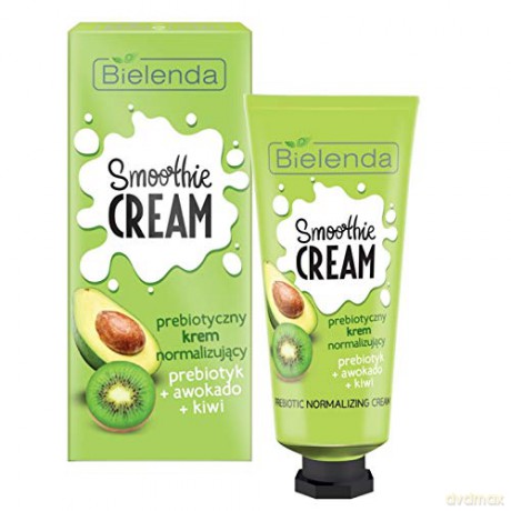 Bielenda Smoothie Care Prebiotyczny Krem normalizujący na dzień i noc - Awokado i Kiwi 50 ml
