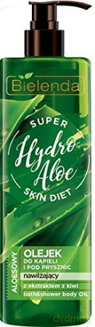 Bielenda Super Skin Diet Hydro Aloe Olejek do kąpieli i pod prysznic nawilżający 400 ml