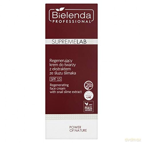 BIELENDA SUPREMELAB POWER OF NATURE Regenerujący krem do twarzy z ekstraktem ze śluzu ślimaka SPF 15 50 ml