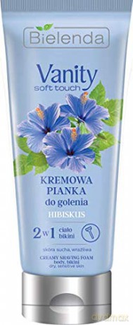 Bielenda Vanity Soft Touch Kremowa Pianka do golenia 2w1 Hibiskus 175g