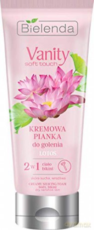 Bielenda Vanity Soft Touch Kremowa Pianka do golenia 2w1 Lotos 175g