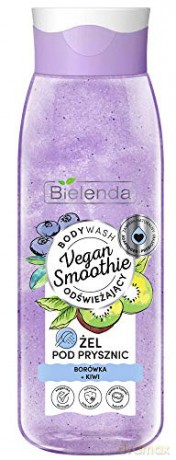 Bielenda Vegan Smoothie Żel pod prysznic odświeżający Borówka i Kiwi 400g