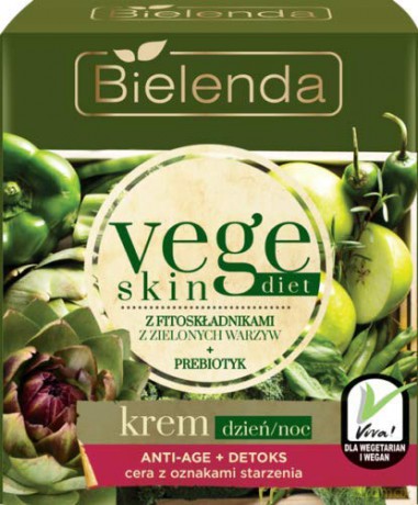 Bielenda Vege Skin Diet Krem Anti-Age + Detoks na dzień i noc 50 ml