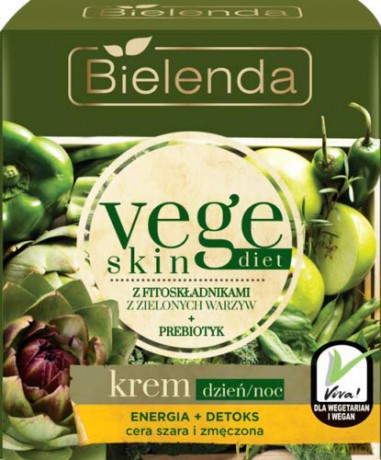 Bielenda Vege Skin Diet Krem Energia + Detoks na dzień i noc 50 ml