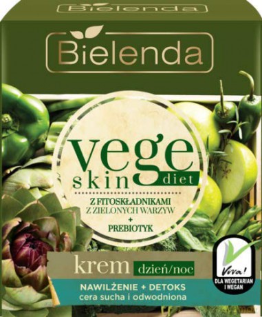 Bielenda Vege Skin Diet Krem Nawilżenie + Detoks na dzień i noc 50 ml