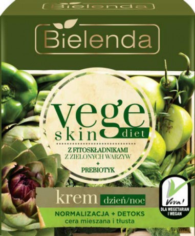 Bielenda Vege Skin Diet Krem Normalizacja + Detoks na dzień i noc 50 ml