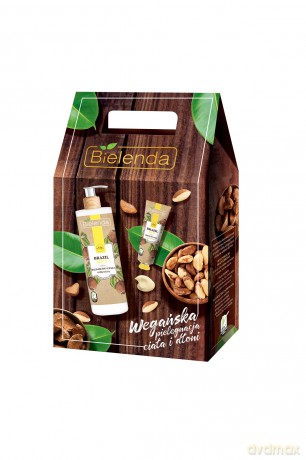 Bielenda Zestaw prezentowy Brazil Nut (balsam do ciała 400 ml+krem do rąk 50 ml)