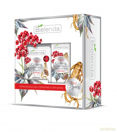 Bielenda Zestaw prezentowy Red Ginseng 40+ (krem na dzień i noc 50 ml+krem pod oczy 15 ml)