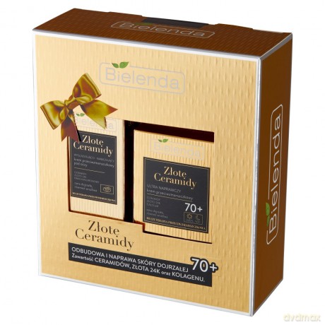 Bielenda Zestaw prezentowy Złote Ceramidy 70+ (krem na dzień i noc 50 ml+krem pod oczy 15 ml)
