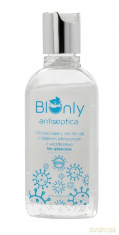 BIOnly Antiseptica Oczyszczający Żel do rąk z olejkiem eterycznym z bergamotki 100 ml