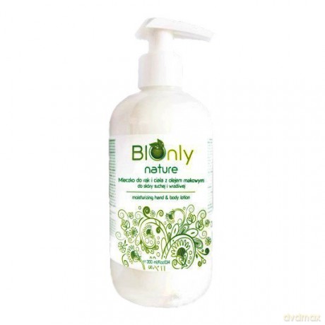 BIOnly Nature Mleczko do rąk i ciała z olejem makowym 300 ml