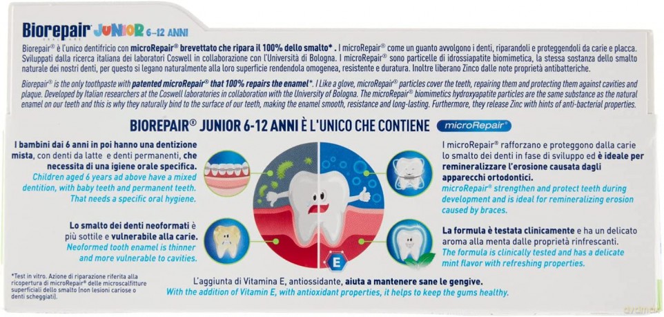 Biorepair Oral Care Pasta do zębów Junior 7-14 lat 75 ml