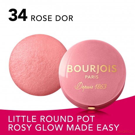 Bourjois Róż do policzków Pastel Joues 34 Rose D`or 2.5g