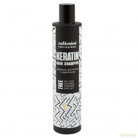 Cafe Mimi Professional Szampon do włosów cienkich,łamliwych i zniszczonych Keratin 300 ml