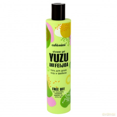 Cafe Mimi Żel pod prysznic Yuzu i Feijoa - oczyszczająco - uelastyczniający 300 ml
