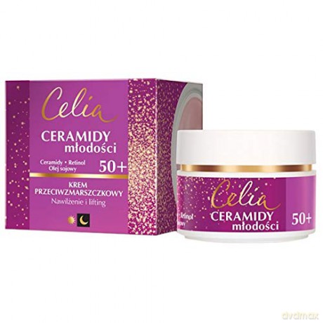 Celia Ceramidy Młodości 50+ Krem przeciwzmarszczkowy na dzień i noc 50 ml