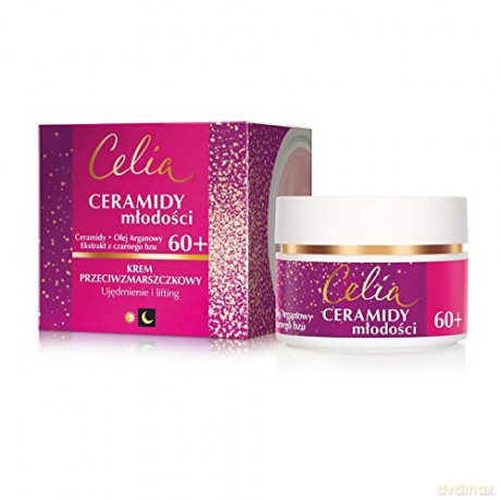 Celia Ceramidy Młodości 60+ Krem przeciwzmarszczkowy na dzień i noc 50 ml