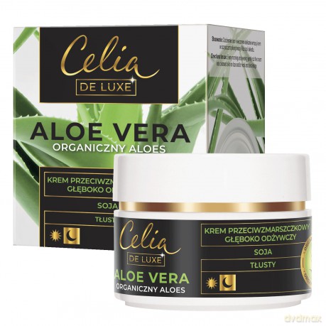 Celia De Luxe Aloe Vera Tłusty Krem przeciwzmarszczkowy głęboko odżywczy na dzień i noc 50 ml