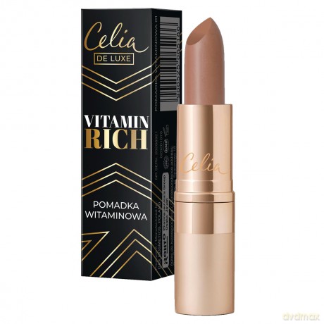 Celia De Luxe Pomadka do ust nawilżająca Vitamin Rich nr 02 3.5g