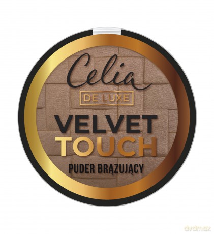 Celia De Luxe Puder w kamieniu brązujący Velvet Touch nr 105 9g