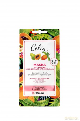 Celia Maska do włosów intensywnie regenerująco - wzmacniająca 3w1 10 ml - saszetka