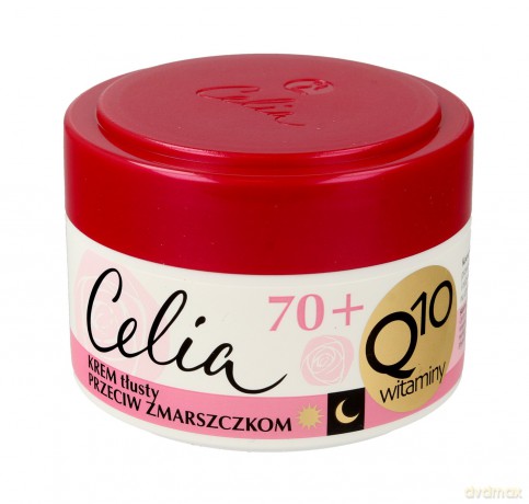 Celia Q10 Witaminy 70+ Krem tłusty przeciw zmarszczkom na dzień i noc 50 ml