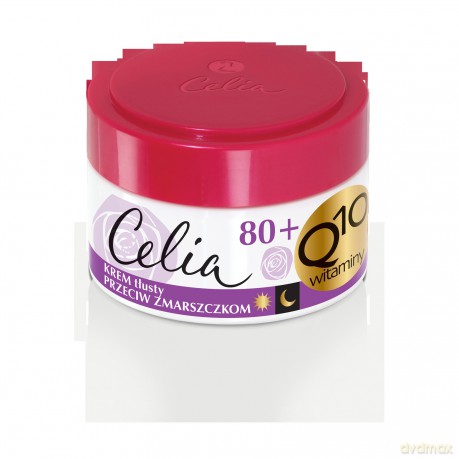 Celia Q10 Witaminy 80+ Krem tłusty przeciw zmarszczkom na dzień i noc 50 ml