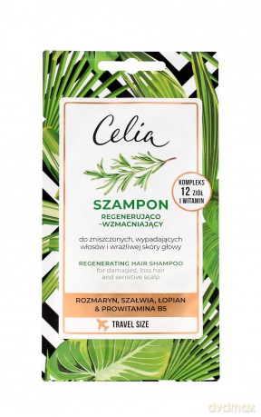 Celia Szampon do włosów regenerująco - wzmacniający 10 ml - saszetka
