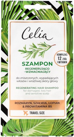 Celia Szampon do włosów regenerująco - wzmacniający 10 ml - saszetka