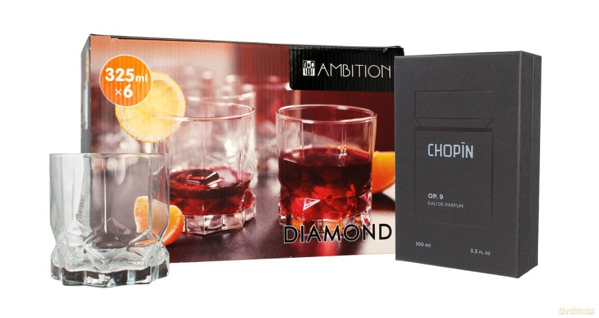 Chopin Zestaw prezentowy OP.9 (woda perfumowana 100 ml+szklanki 6szt)