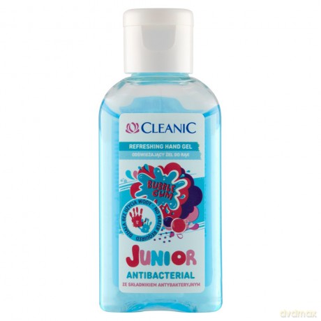 Cleanic Junior Odświeżający Żel do rąk antybakteryjny Bubble Gum 50 ml